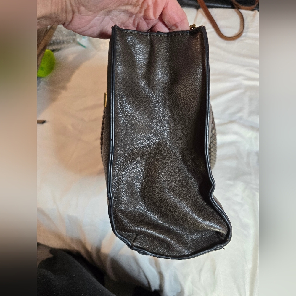 CHARMING CHARLIE Black Leather Handbag - Picture 5 of 7